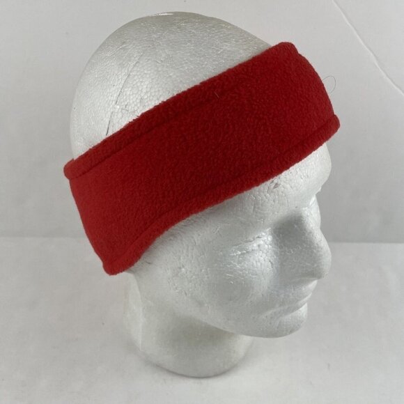 Columbia Fleece Headband Women’s S/M Red Polyester Ski Hike Cycle Run - Picture 1 of 7